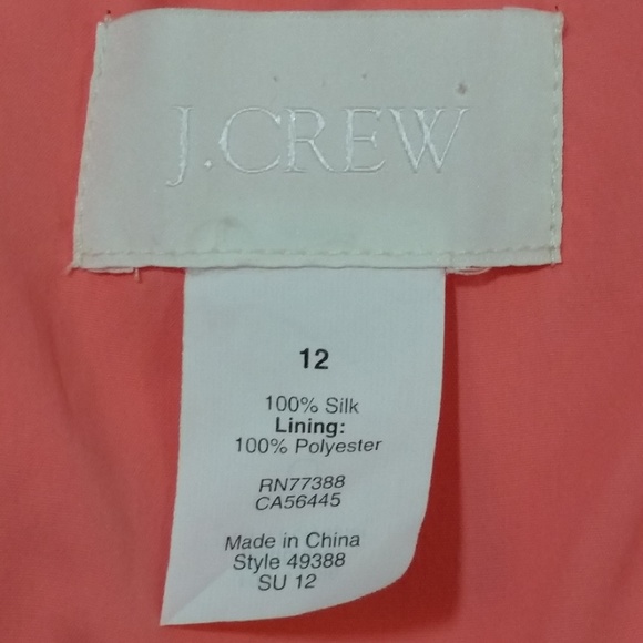J Crew Sinclair Dress Silk Chiffon Dress -… - Picture 2 of 7